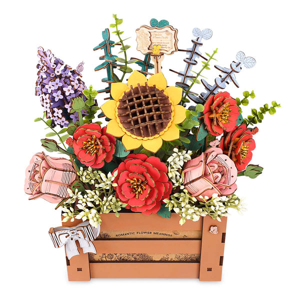 The Everbloom: Wooden Flower Bouquet Kit You Arrange, photo 1 of 8