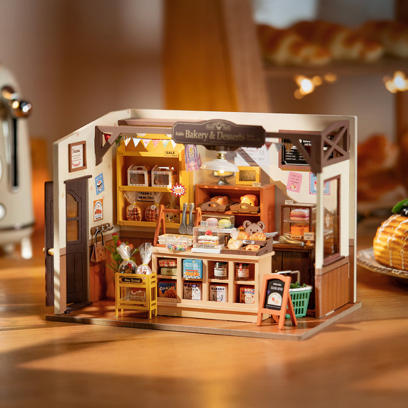 The Proof — Miniature Bakery House Kit, assembled — 141-piece kit