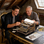 Wooden typewriter kit, typebar mechanism detail