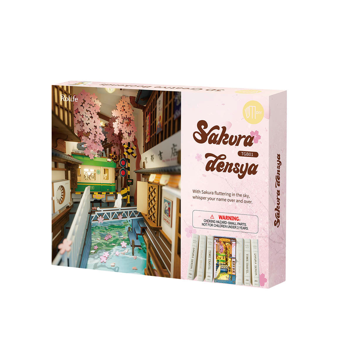 The Riverbank: Sakura Book Nook Kit with LED, photo 7 of 8