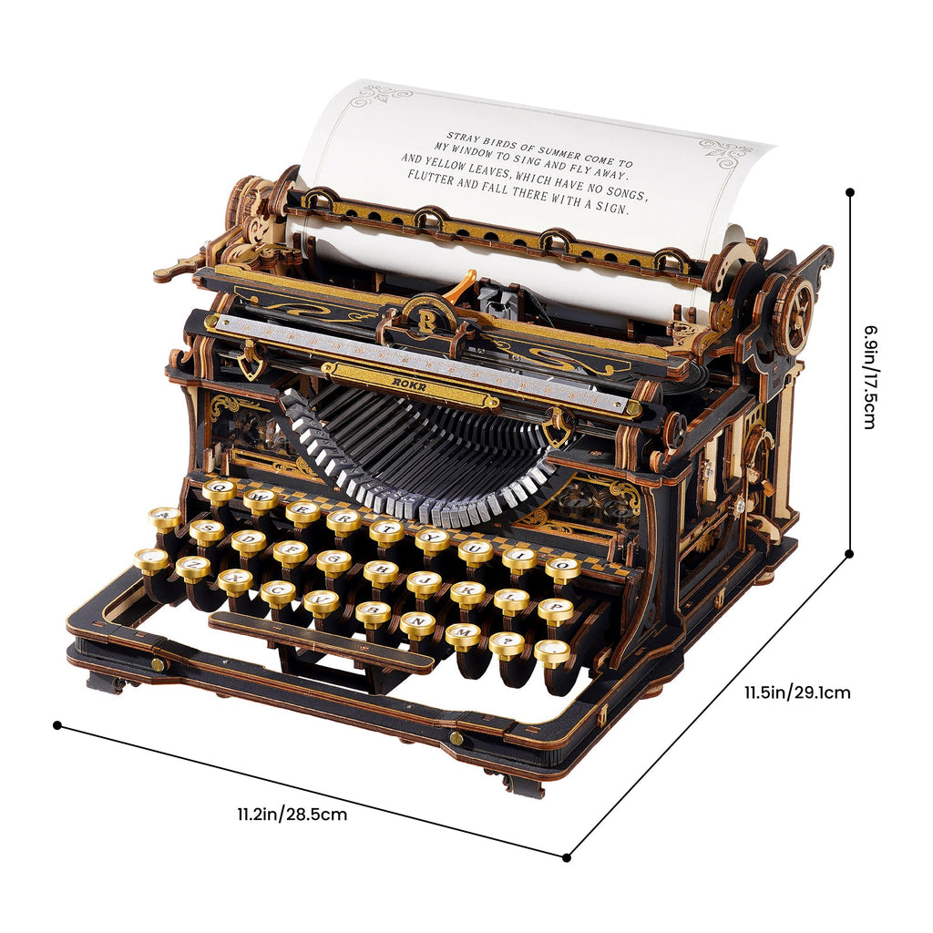 Close-up of the typebars rising toward the platen