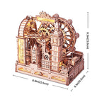 The London Circuit: Wooden Marble Run Kit with LED Lights, photo 2 of 8