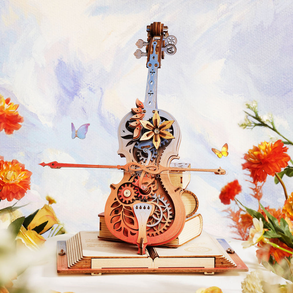 The Soloist: Wooden Cello Music Box Kit — photo 4 of 14