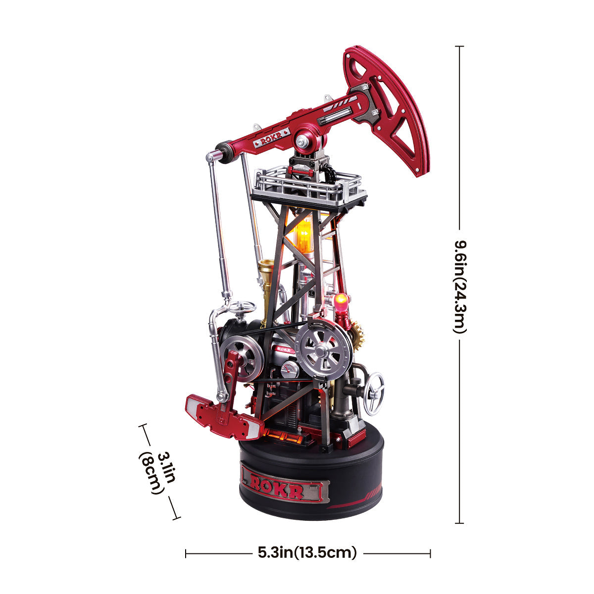 Nodding Donkey: Oil Pumpjack Model Kit with LED, photo 6 of 10