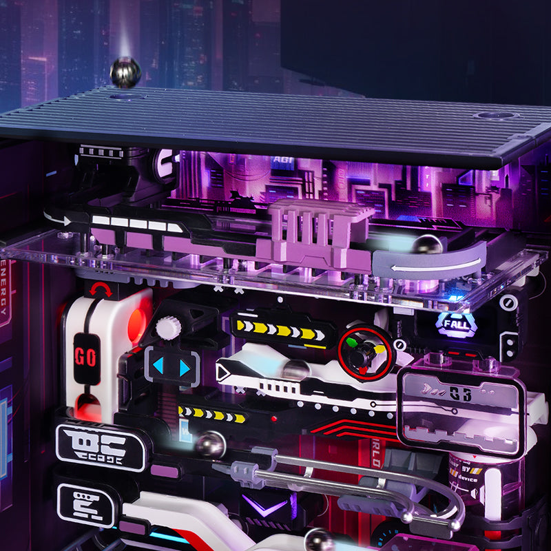 Meridian: Cyberpunk Marble Run Kit with LED, photo 9 of 13
