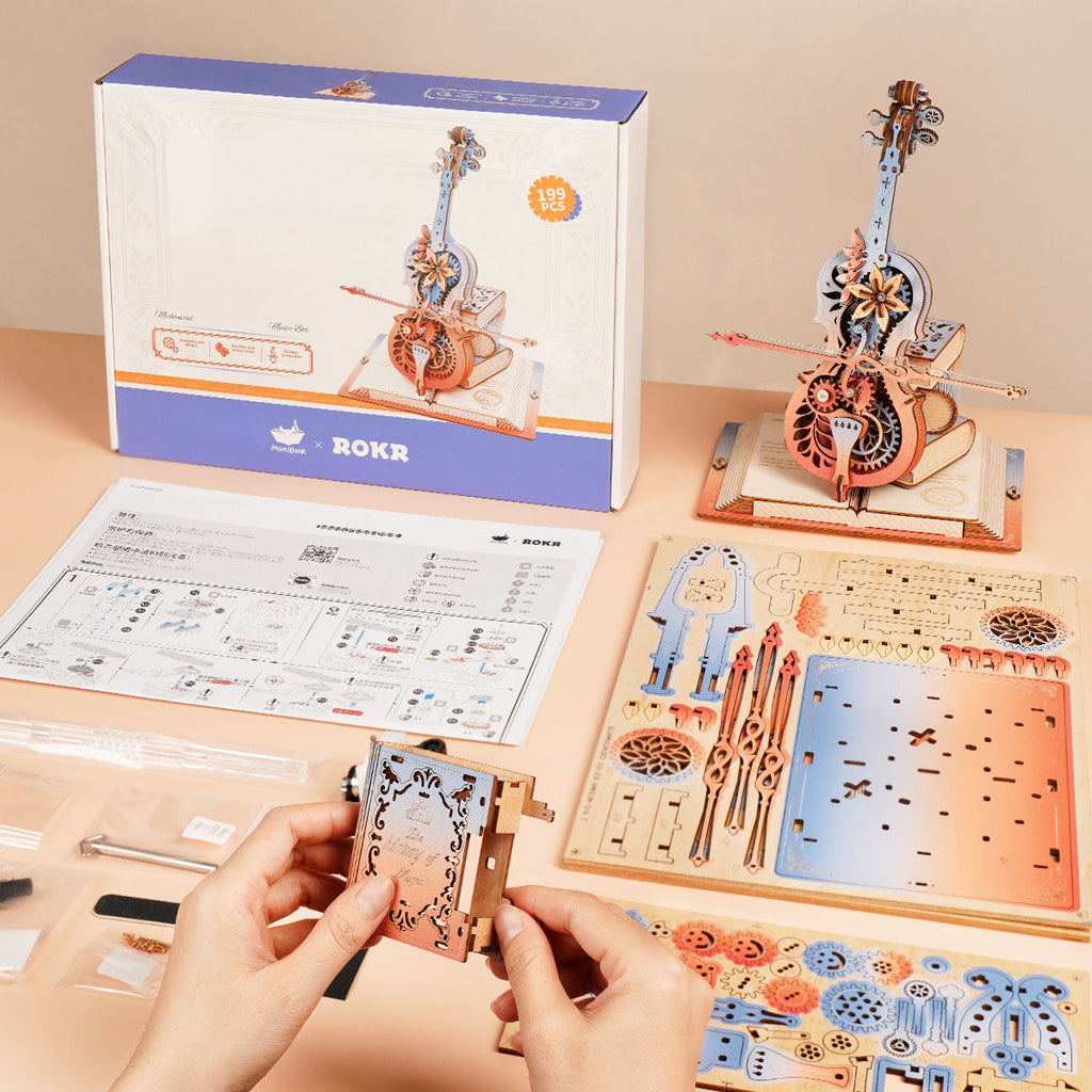 The Soloist: Wooden Cello Music Box Kit — photo 8 of 14