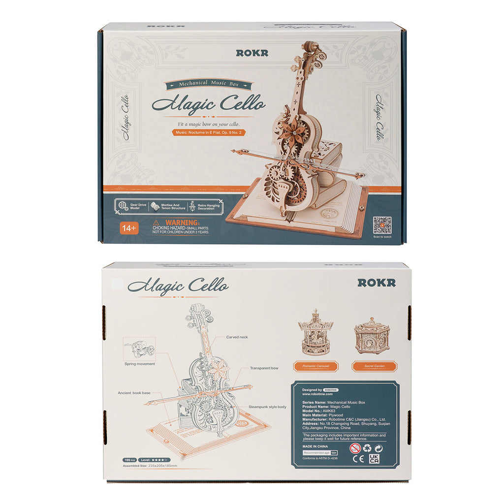 The Soloist: Wooden Cello Music Box Kit — photo 14 of 14