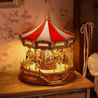Gallopers: Wooden Carousel Music Box Kit, 265 Pieces
