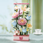 The Slow Bloom: Moving Flower Box Kit, assembled: 263-piece kit