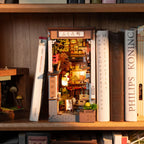 Yokocho: Japanese Alley Book Nook Kit with LED, 249 Pieces