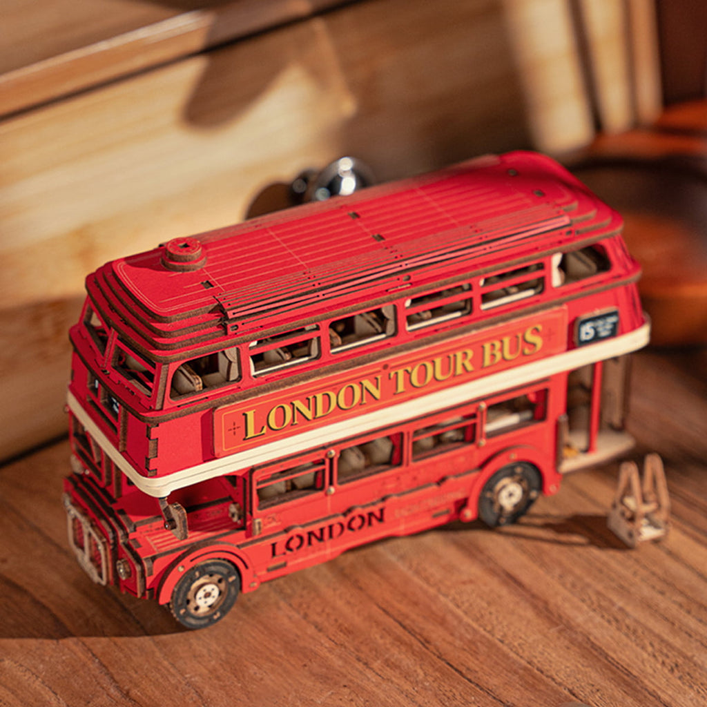 The Hop-On: London Bus Wooden Model Kit, photo 3 of 7