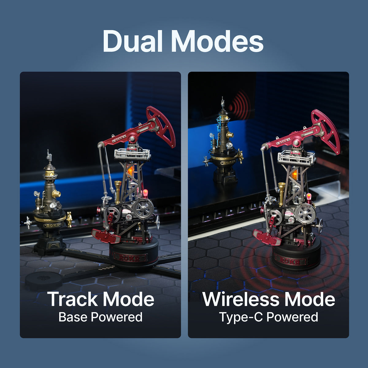 Nodding Donkey: Oil Pumpjack Model Kit with LED, photo 3 of 10