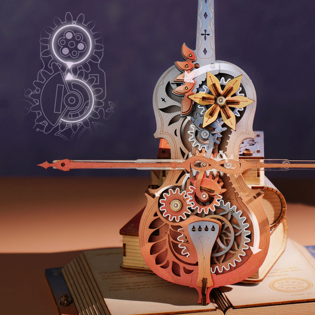The Soloist: Wooden Cello Music Box Kit — photo 6 of 14