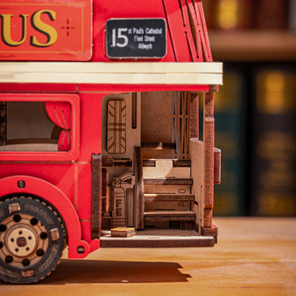 The Hop-On: London Bus Wooden Model Kit, photo 4 of 7