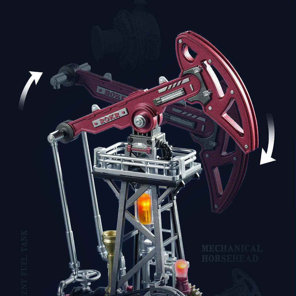 Nodding Donkey: Oil Pumpjack Model Kit with LED, photo 4 of 10