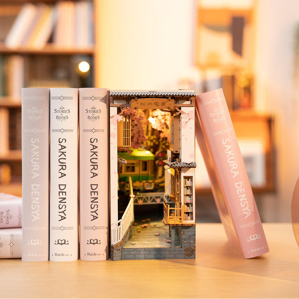 The Riverbank: Sakura Book Nook Kit with LED, photo 3 of 8