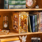 Wunderkammer: Victorian Library Book Nook Kit, assembled: 258-piece kit