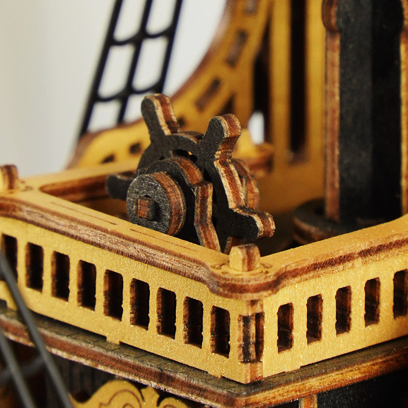 The Pirate's Fortune: 3D Wooden Ship Model Kit, 603 Pieces