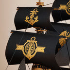 The Pirate's Fortune: 3D Wooden Ship Model Kit, 603 Pieces