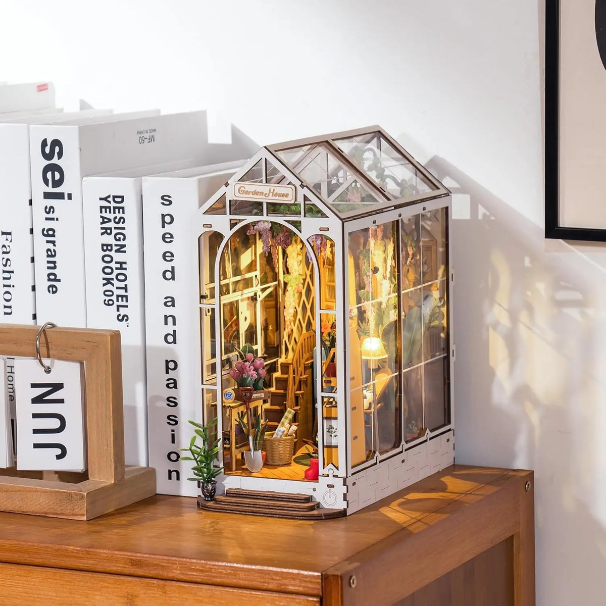 Wisteria: Garden House Book Nook Kit with LED, photo 8 of 11