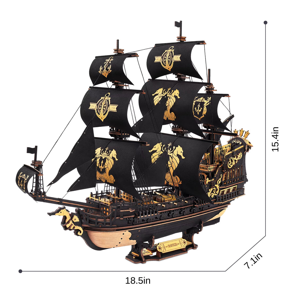 The Pirate's Fortune: 3D Wooden Ship Model Kit, photo 3 of 6