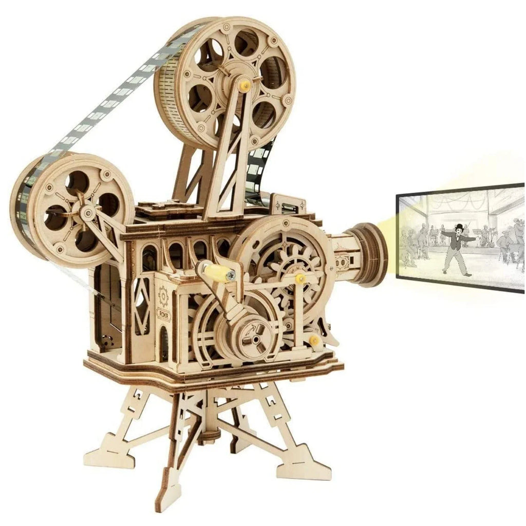 The Flicker: Hand-Cranked Wooden Projector Kit, photo 7 of 7