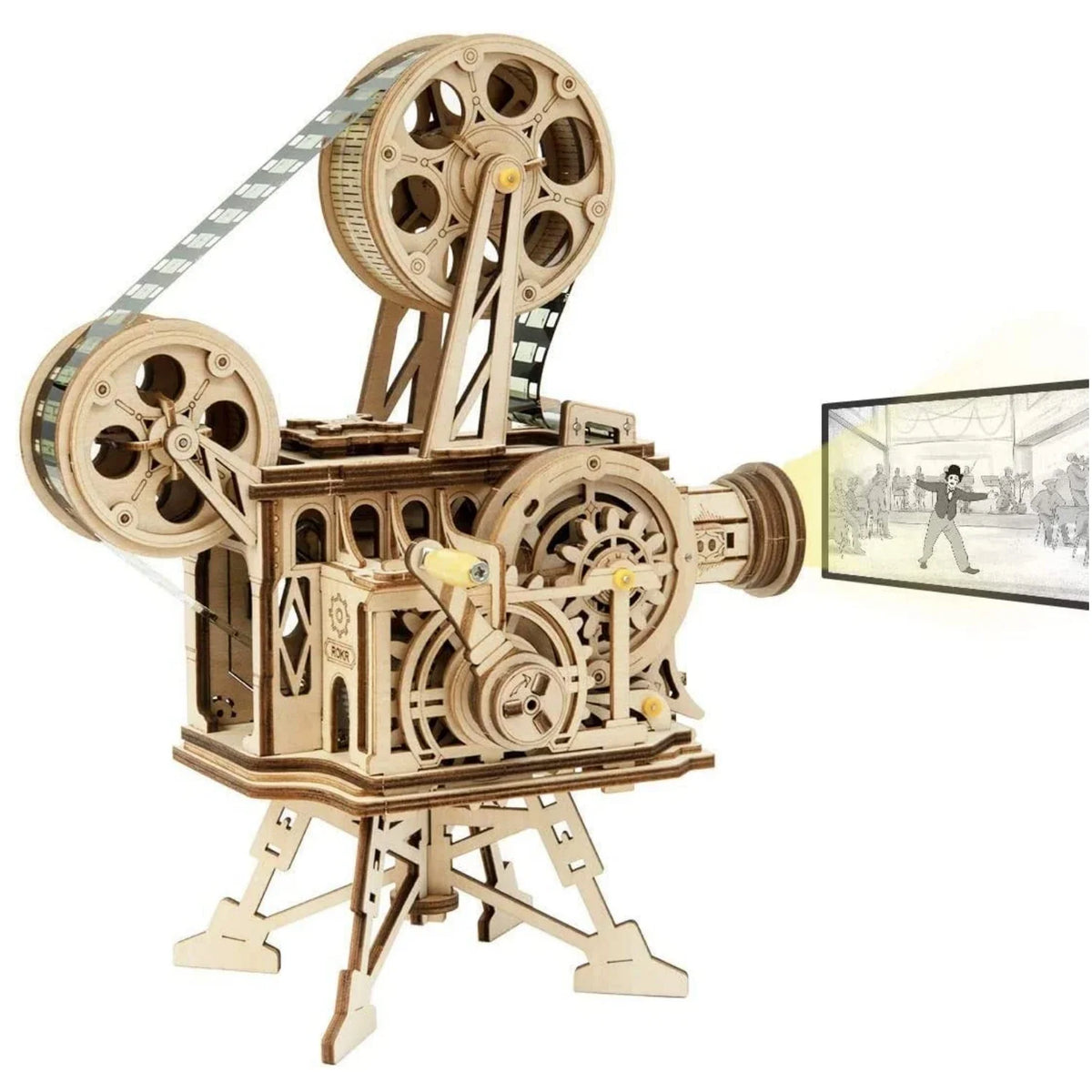 The Flicker: Hand-Cranked Wooden Projector Kit, photo 7 of 7
