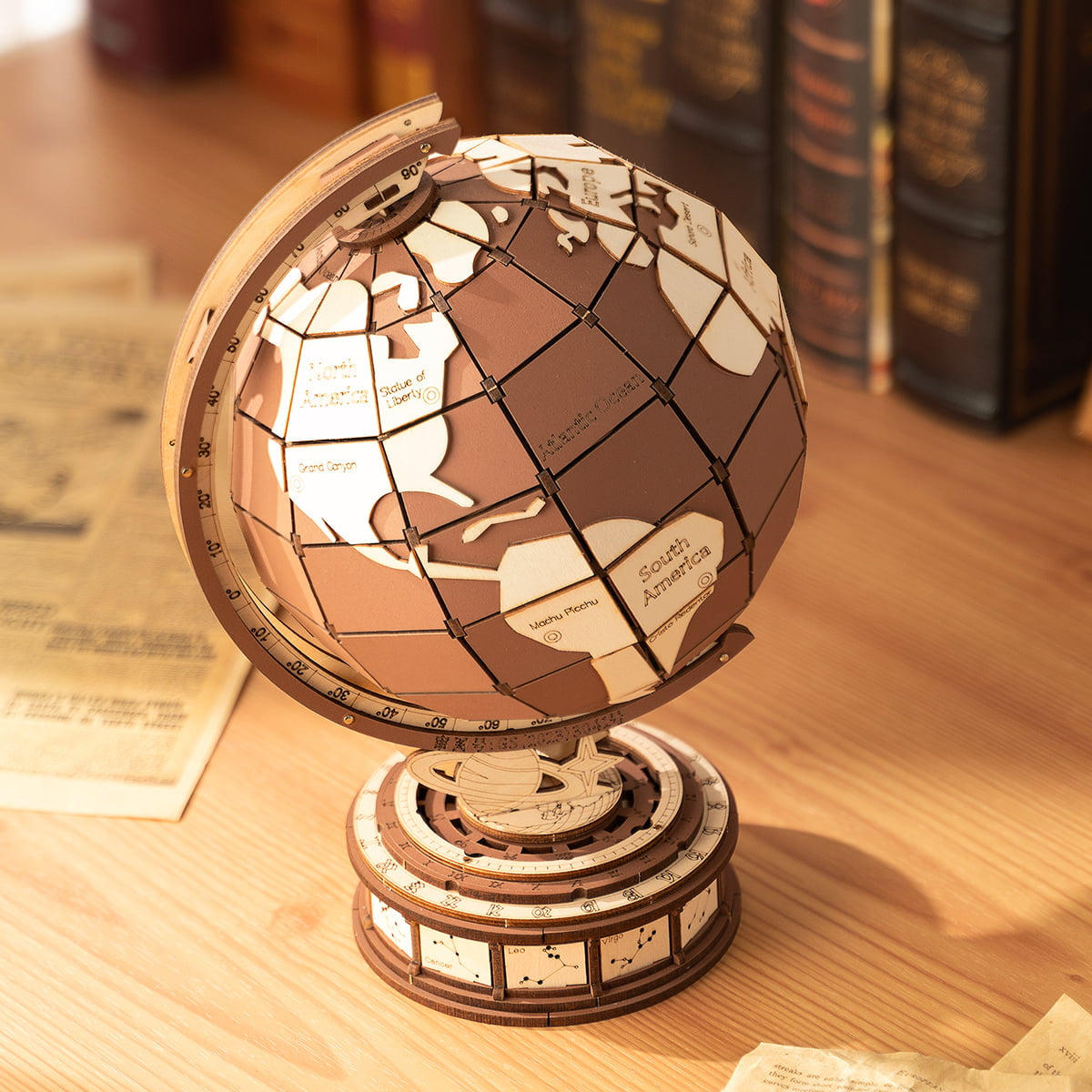 Orloj: Wooden Globe and Astronomical Clock Kit, photo 3 of 7