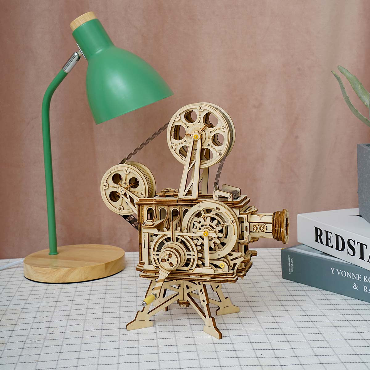 The Flicker: Hand-Cranked Wooden Projector Kit, photo 3 of 8