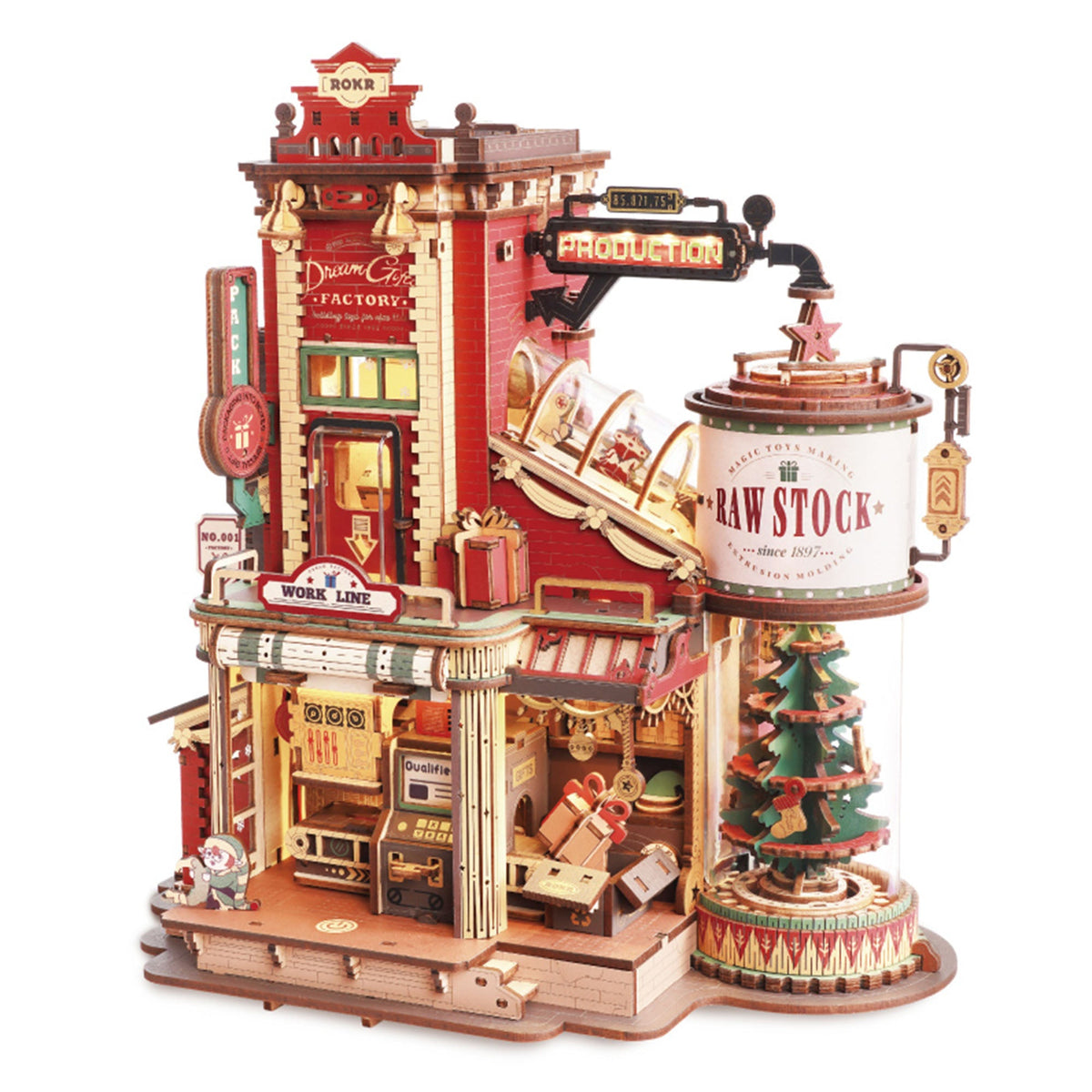 The Wonder Works: Wooden Music Box Kit, 449 Pieces
