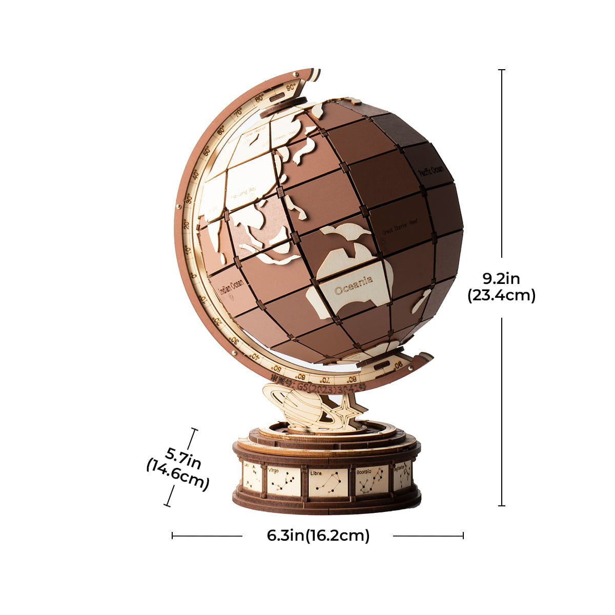 Orloj: Wooden Globe and Astronomical Clock Kit, photo 6 of 7