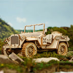 Quarter-Ton: 1:18 Wartime Utility Vehicle Kit, assembled: 369-piece kit