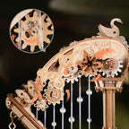 Laser-cut wooden sheets of the 350-piece kit
