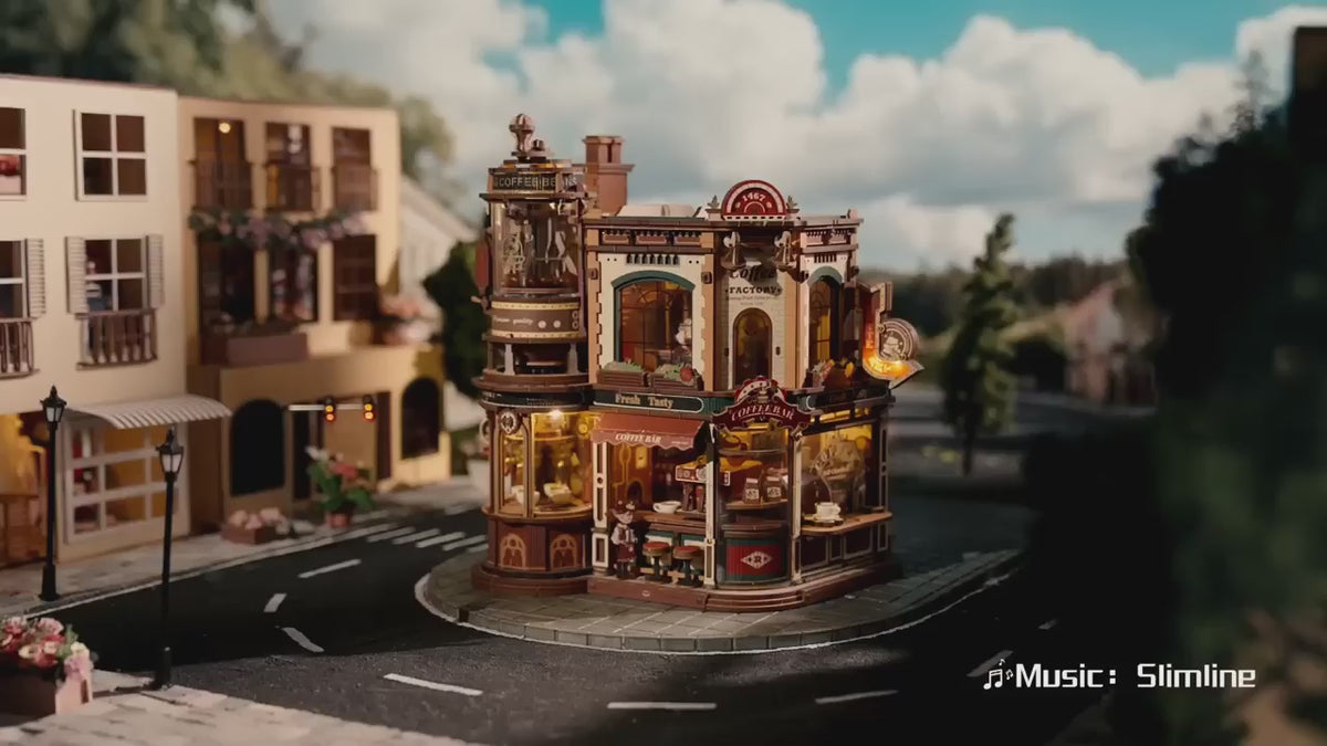 The Morning Roast: Coffee Factory Music Box Kit, 593 Pieces