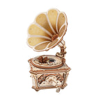 The Encore: Wooden Gramophone Music Box Kit, photo 1 of 7