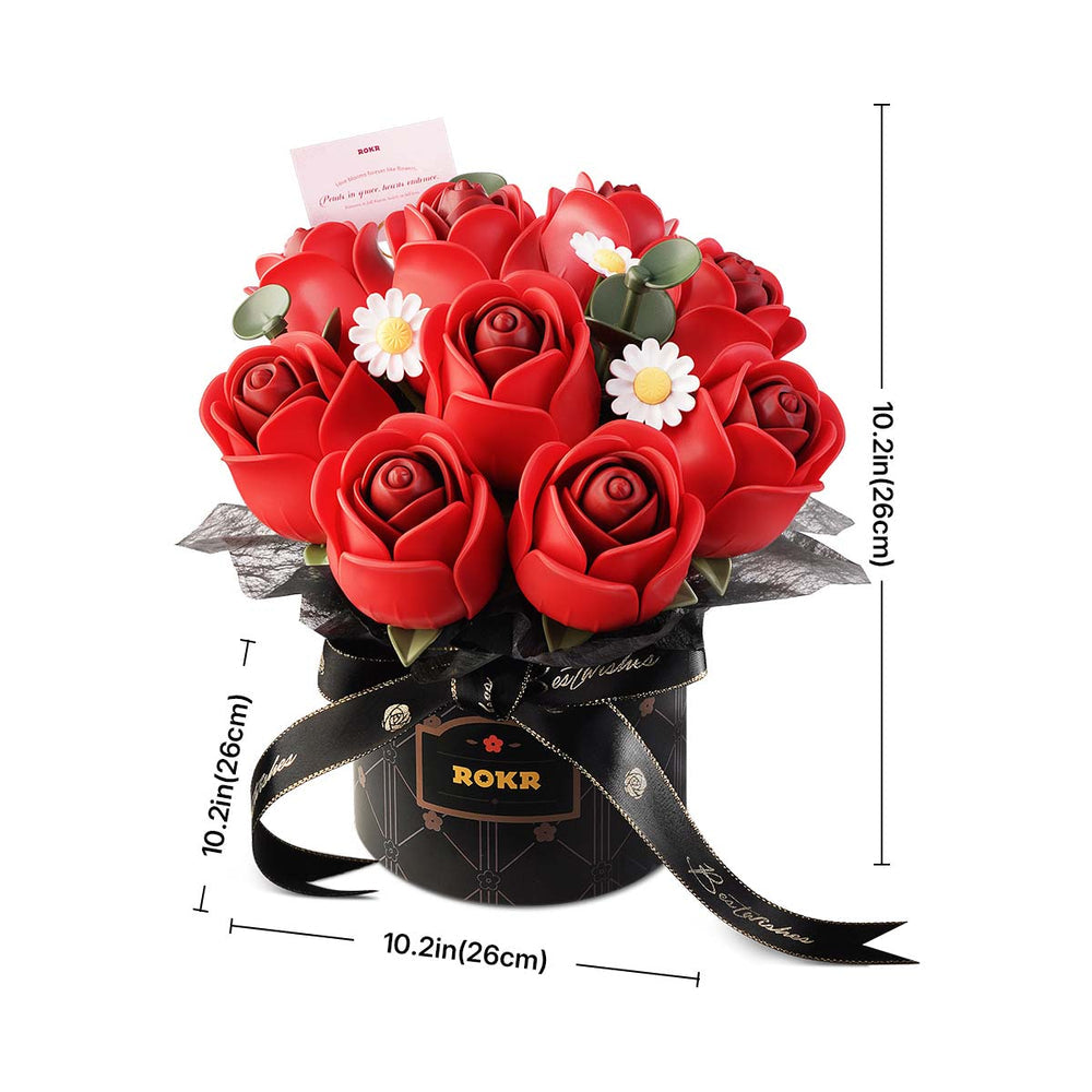 Nine Roses: Wooden Rose Bouquet Kit, photo 2 of 8