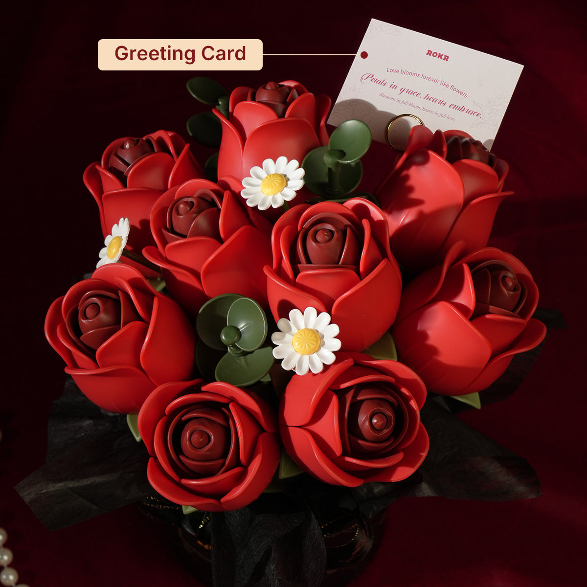 Nine Roses: Wooden Rose Bouquet Kit, photo 4 of 8
