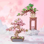 Evergreen: Pine Bonsai Wooden Model Kit, assembled: 115-piece kit